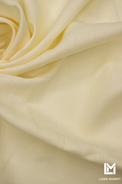 Тканина лляна кремова колір 584 Cream 100% льон linen_584 фото