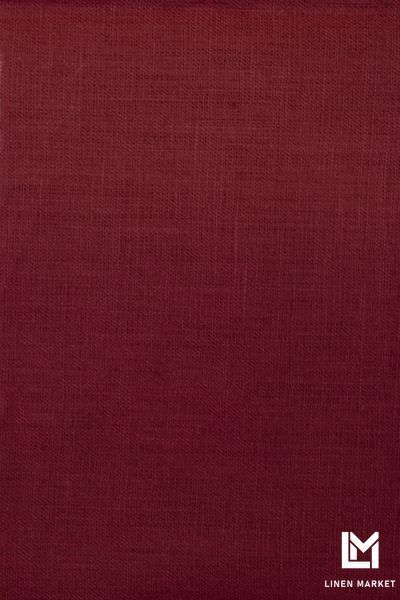 Тканина лляна сорочкова 00с6 багряний 135г/м.кв. колір 1368 Pomegranate 100% льон obr840_1368 фото