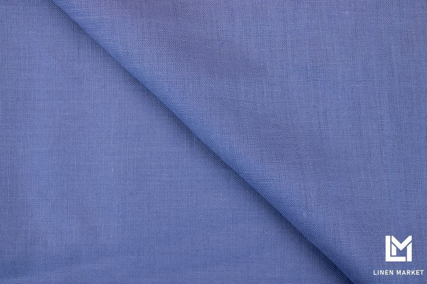 Тканина лляна костюмна 4с33 сіро-синя 185г/м.кв. колір 78 Colony Blue 17-3923 TCX 100% льон obr491_78 фото
