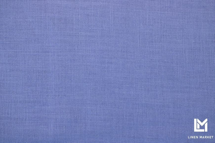 Тканина лляна костюмна 4с33 сіро-синя 185г/м.кв. колір 78 Colony Blue 17-3923 TCX 100% льон obr491_78 фото