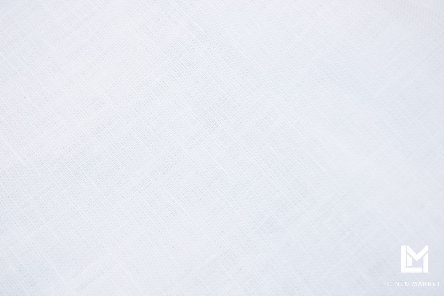 Тканина лляна сорочково-платтєва 05с212 біла 150г/м.кв. колір 101 Optic White 100% льон obr040_101 фото
