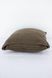 Наволочка декоративна лляна вафельна 40x40 коричневий pillow_1-551_40x40 фото 2