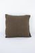 Наволочка декоративна лляна вафельна 40x40 коричневий pillow_1-551_40x40 фото 1