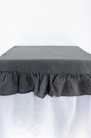 Лляна доріжка-ранер з вишивкою 300x62 сірий runner_gray_embroidery фото
