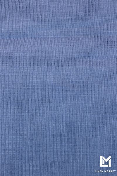 Тканина лляна синя сталь колір 365 Bijou Blue 18-3921 TCX 100% льон linen_365 фото