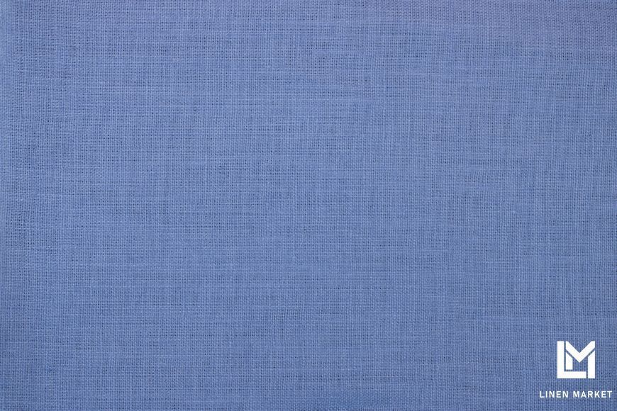 Тканина лляна синя сталь колір 365 Bijou Blue 18-3921 TCX 100% льон linen_365 фото
