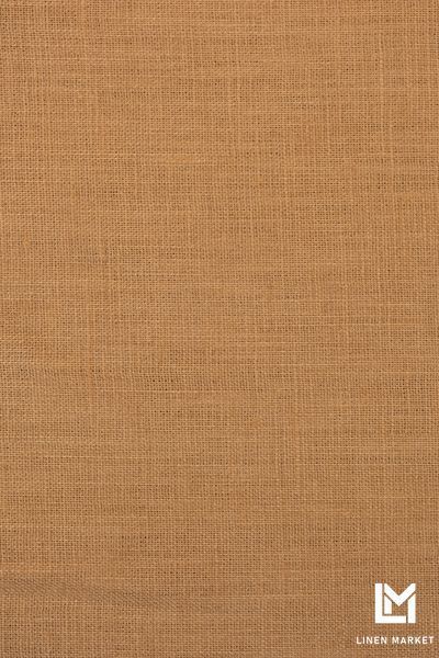 Тканина лляна костюмна 4с33 карамель 185г/м.кв. колір 1224 Lion 17-1330 TCX 100% льон obr491_1224 фото
