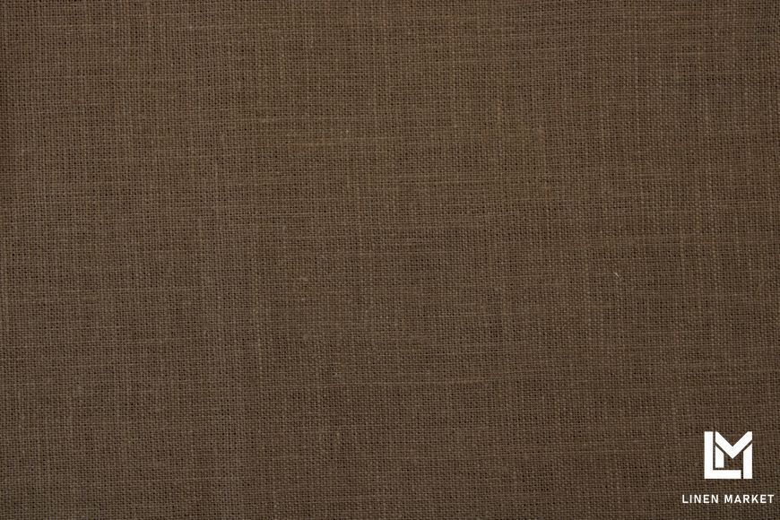 Тканина лляна коричнева колір 1763 100% льон linen_1763 фото