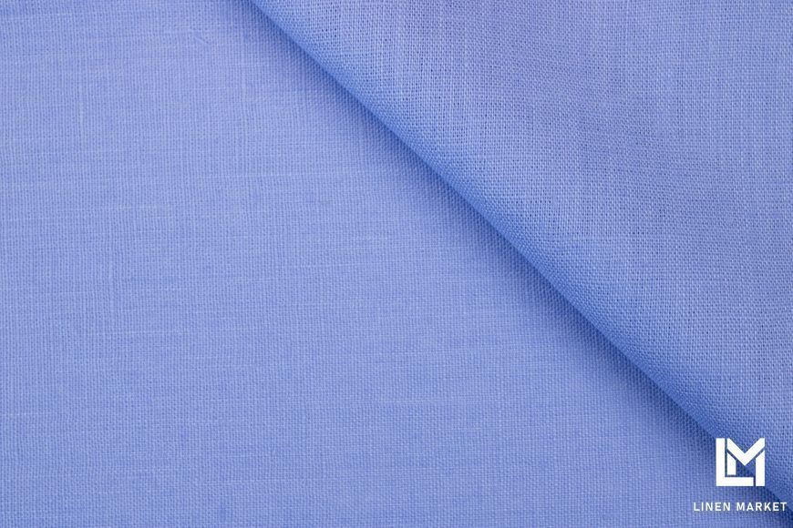 Тканина лляна костюмна 09с52 пастельно-синя 240г/м.кв. колір 435 Grapemist 16-3929 TCX 100% льон obr1542_435 фото