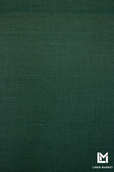 Тканина лляна костюмна 09с52 смарагдова 240г/м.кв. колір 534 Posy Green 18-5616 TCX 100% льон obr1542_534 фото