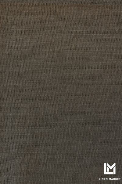 Тканина лляна костюмна 4с33 пастельно-коричнева 185г/м.кв. колір 821 Dirty Brown 100% льон obr491_821 фото