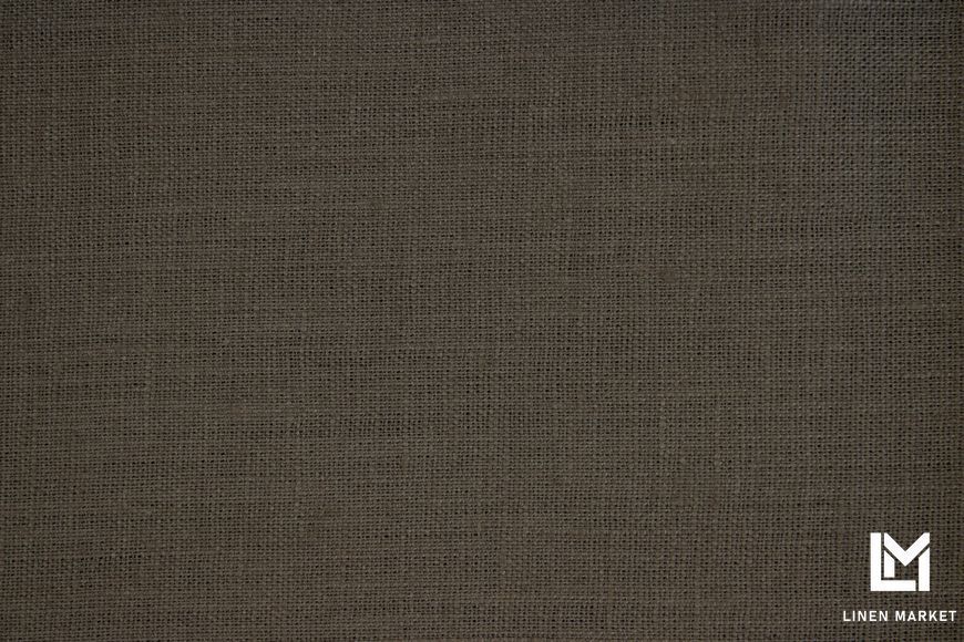 Тканина лляна костюмна 4с33 пастельно-коричнева 185г/м.кв. колір 821 Dirty Brown 100% льон obr491_821 фото