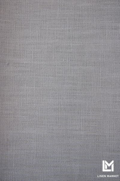 Тканина лляна світло-сіра колір 1292 Gull 17-3802 TCX 100% льон linen_1292 фото