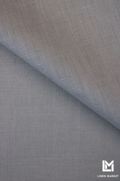 Тканина лляна світло-сіра колір 1292 Gull 17-3802 TCX 100% льон linen_1292 фото